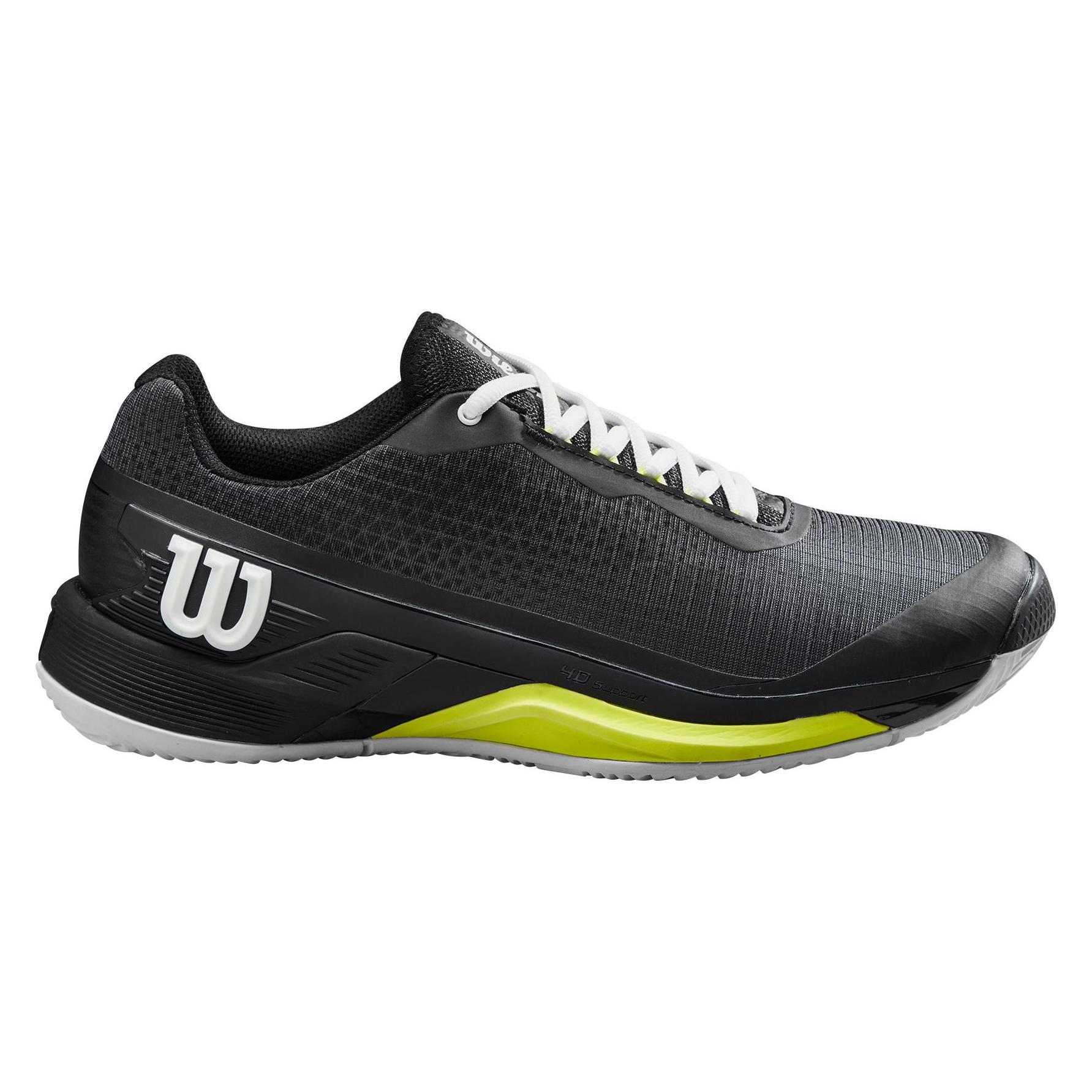 Wilson Rush Pro 4.0 Clay Black/White Man (46) (WRS332120)