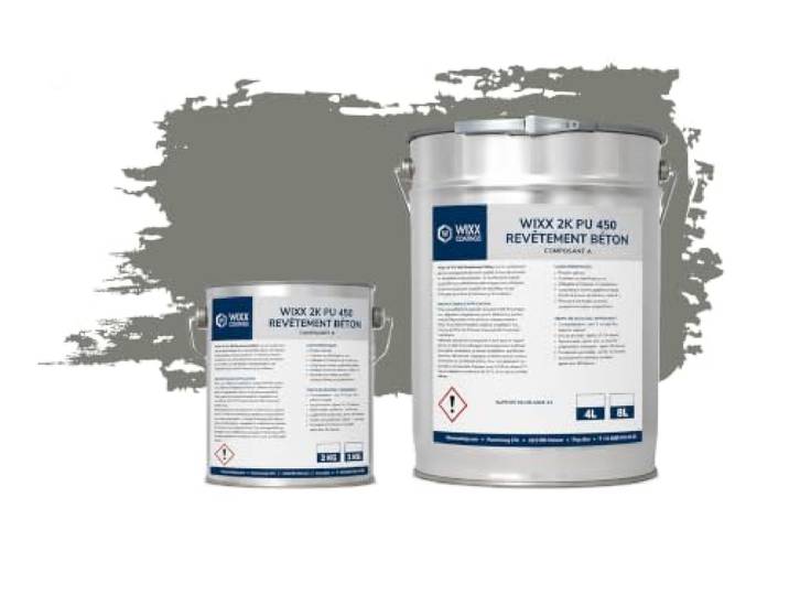 Wixx 2K PU 450 Betoncoating - RAL 7023 Betongrijs - 10L