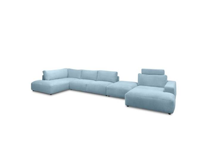 Musterring Lucia Wohnlandschaft Cord mit Zwischenhocker - Cord l