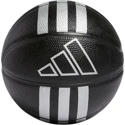 adidas 3-Streifen Rubber Mini-Basketball HM4972 - black/silver met. 3