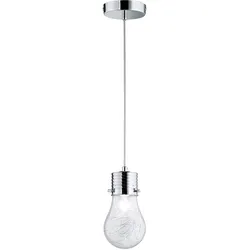 Pendelleuchte Glühbirne Vintage Lampe Wohnzimmer Hängeleuchte Deko Glühbirne E14, Drahtgeflecht, H 150 cm Wofi 600301010150