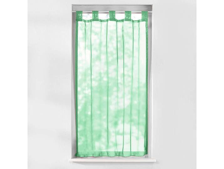Vitrage droit voile uni finition pattes - Blancheporte