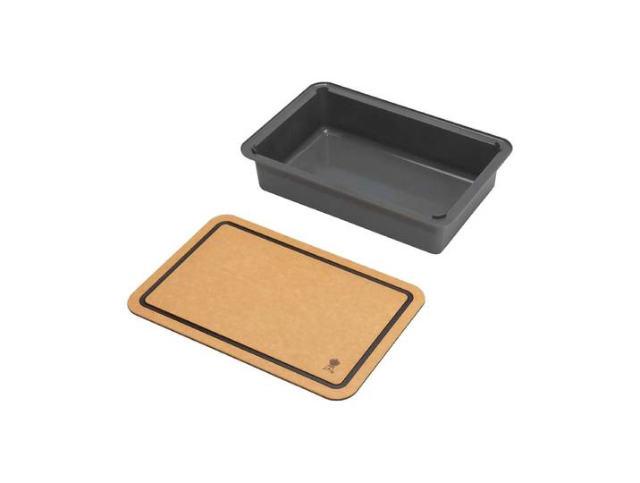 Weber WORKS Aufbewahrungsbox mit Schneidebrett-Deckel