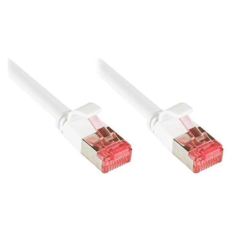 Varia Patchkabel Cat.6 U/FTP Flachkabel PVC Kupfer 3m weiss (U/FTP, CAT6, 3 m) (427924)