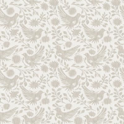 NuWallpaper Waverly Winged Serenade Taupe Peel and Stick Wallpaper - N/A