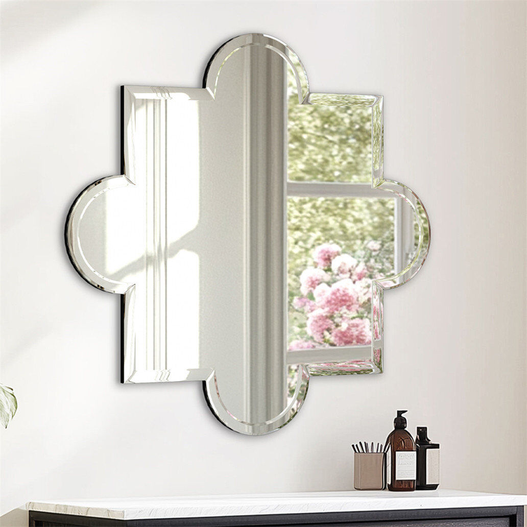 Metro Daliyla Novelty Wall Mirror Silver 80cm H x 80cm W