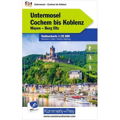 Kümmerly+Frey Outdoorkarte Deutschland 21 Untermosel, Cochem bis Koblenz 1:35.000, Sonstige von , Kümmerly+Frey, 978-3-259-02583-3