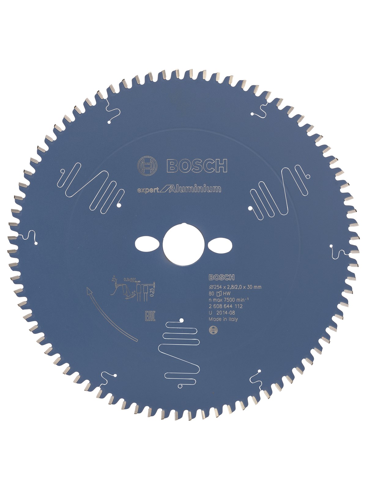 Bosch RUNDSAVKL 254x30x2.8MM 80T EXP ALU