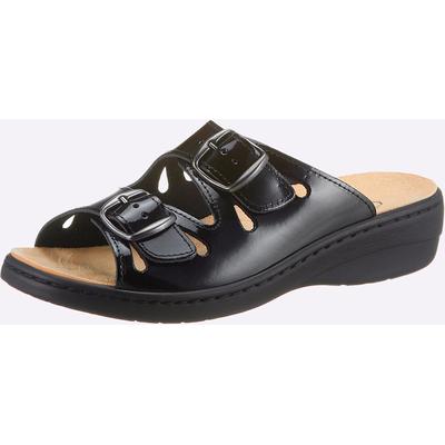 Pantolette CLASSIC, Damen, Gr. 41, schwarz, Lackleder, Schuhe Pantolette