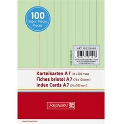 Brunnen Karteikarte 102270150 DIN A7 liniert gn 100 St./Pack.