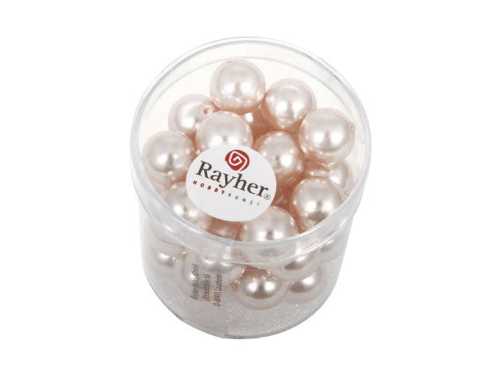Rayher Renaissance Glaswachsperlen 10 mm 35 Stück