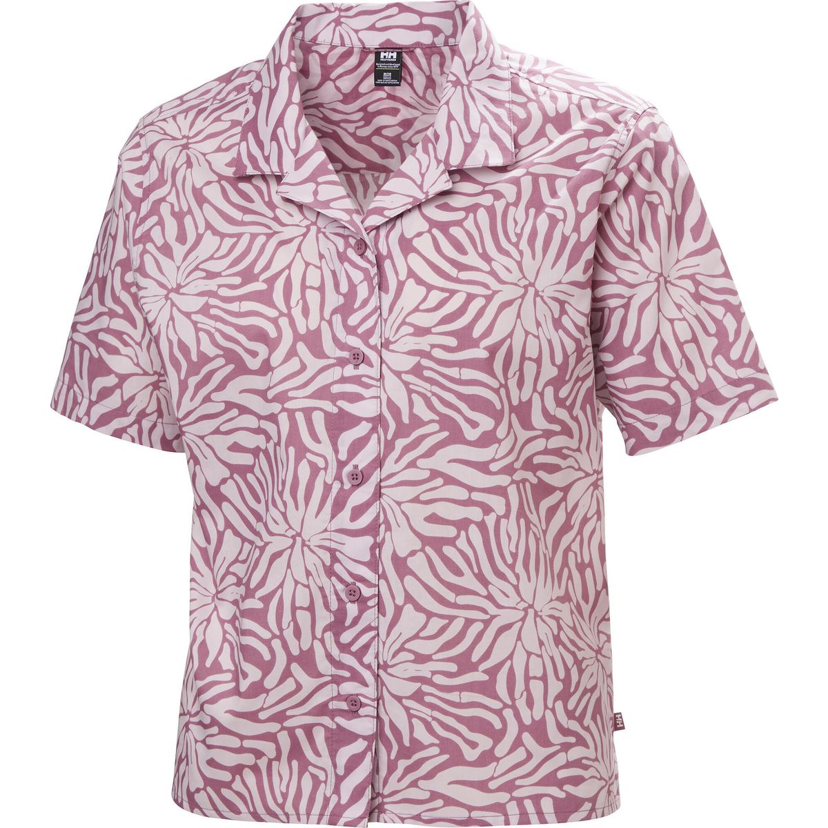 Helly Hansen W Holmen SS Shirt wildberry stencil medium a (664) XL 63406_664-XL