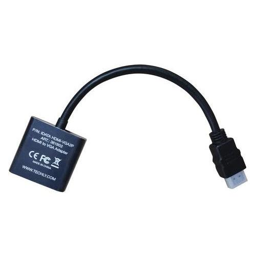 Techly Cable Adapter Converter HDMI (0.10 m) (IDATA HDMI-VGA2P)