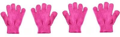 Uplift Essentials Exfoliating Bath Gloves red 4pcs