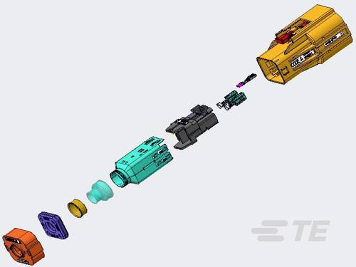 TE Connectivity Stiftgehäuse-Kabel YHVA630-2PHM-4MM-A 1 St. Package
