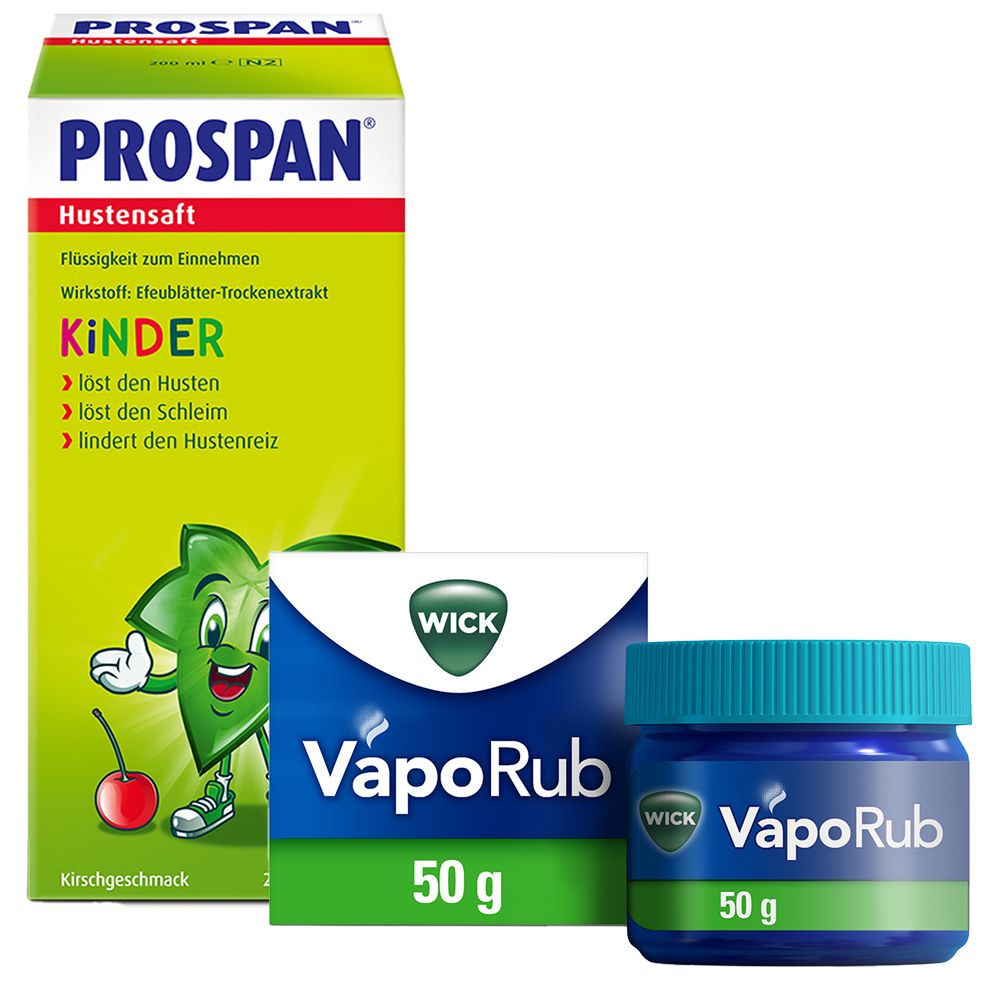 Erkältungsset Wick VapoRub + Prospan Hustensaft 1 St Set