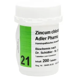 Biochemie Adler 21 Zincum Chloratum D12 Adler Phar