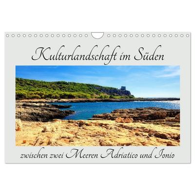 Kulturlandschaft im Süden zwischen zwei Meeren Adriatico und Ionio (Wandkalender 2026 DIN A4 quer), CALVENDO Monatskalender