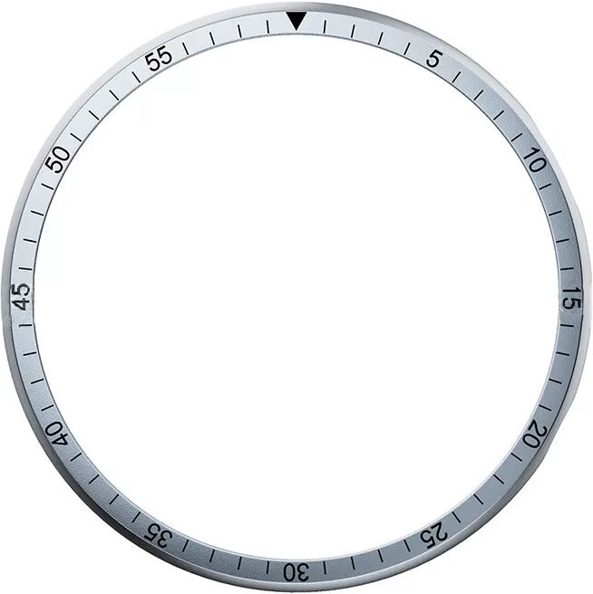 INF Stilvoller silberner Lünettenring für 44mm Galaxy Watch Active2