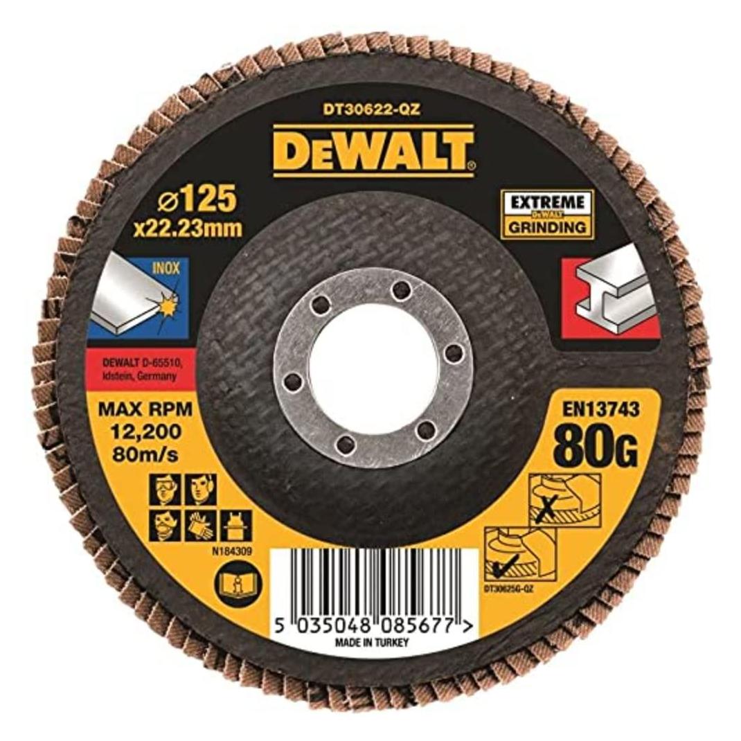 DeWalt Faecherschleifsch 125mm K80 flach (DT30622-QZ)
