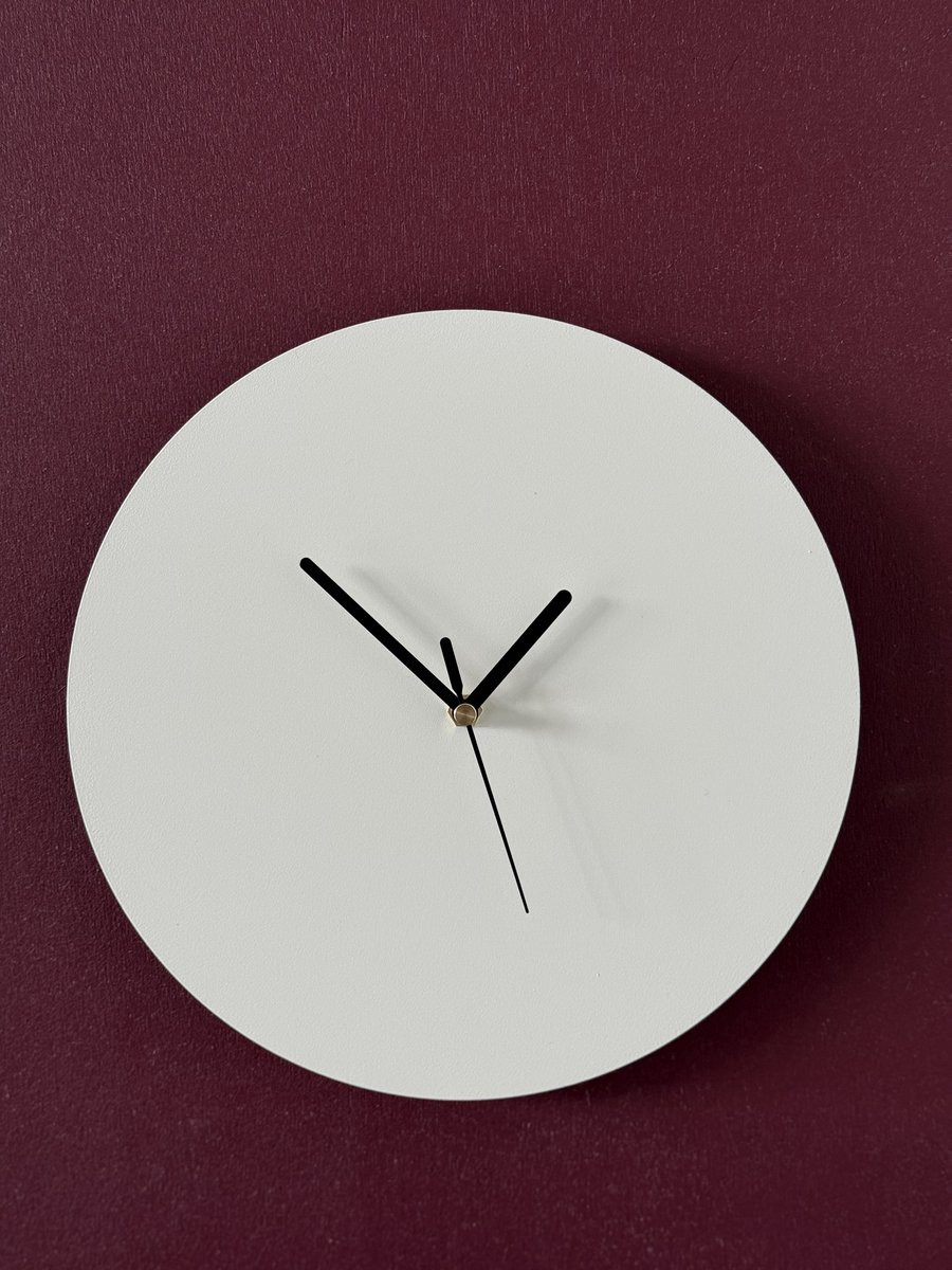 Eclipse Wandklok - Grijswit