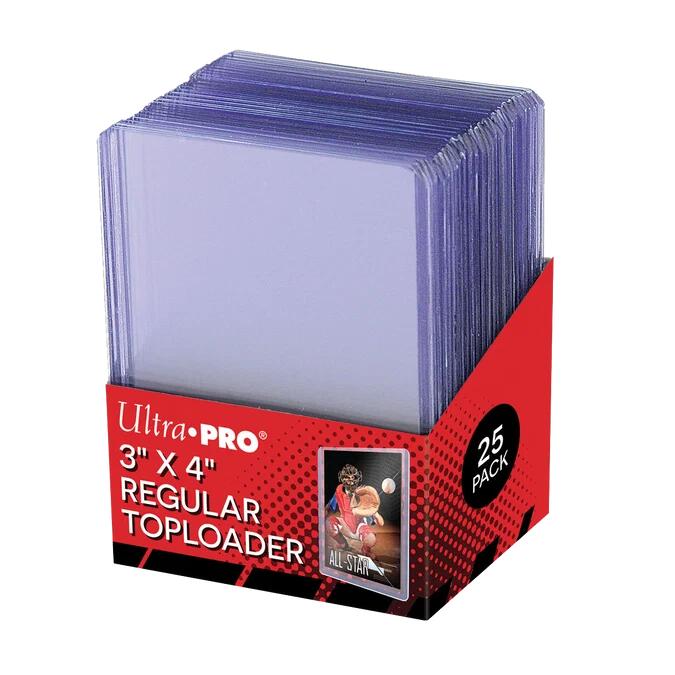 Ultra PRO International Ultra Pro Toploader Regular Trading Card Schutz 25 Stück transparent 81222