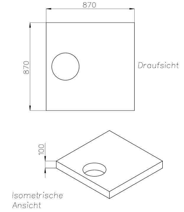 Neuesbad Wannenträger für Ideal Standard Ultra Flat S 900x900 SD23390