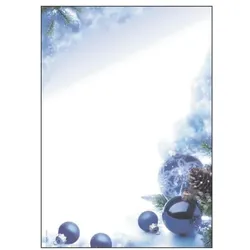 Sigel Weihnachts-Motivpapier »Blue Harmony« blau, 21x29.7 cm
