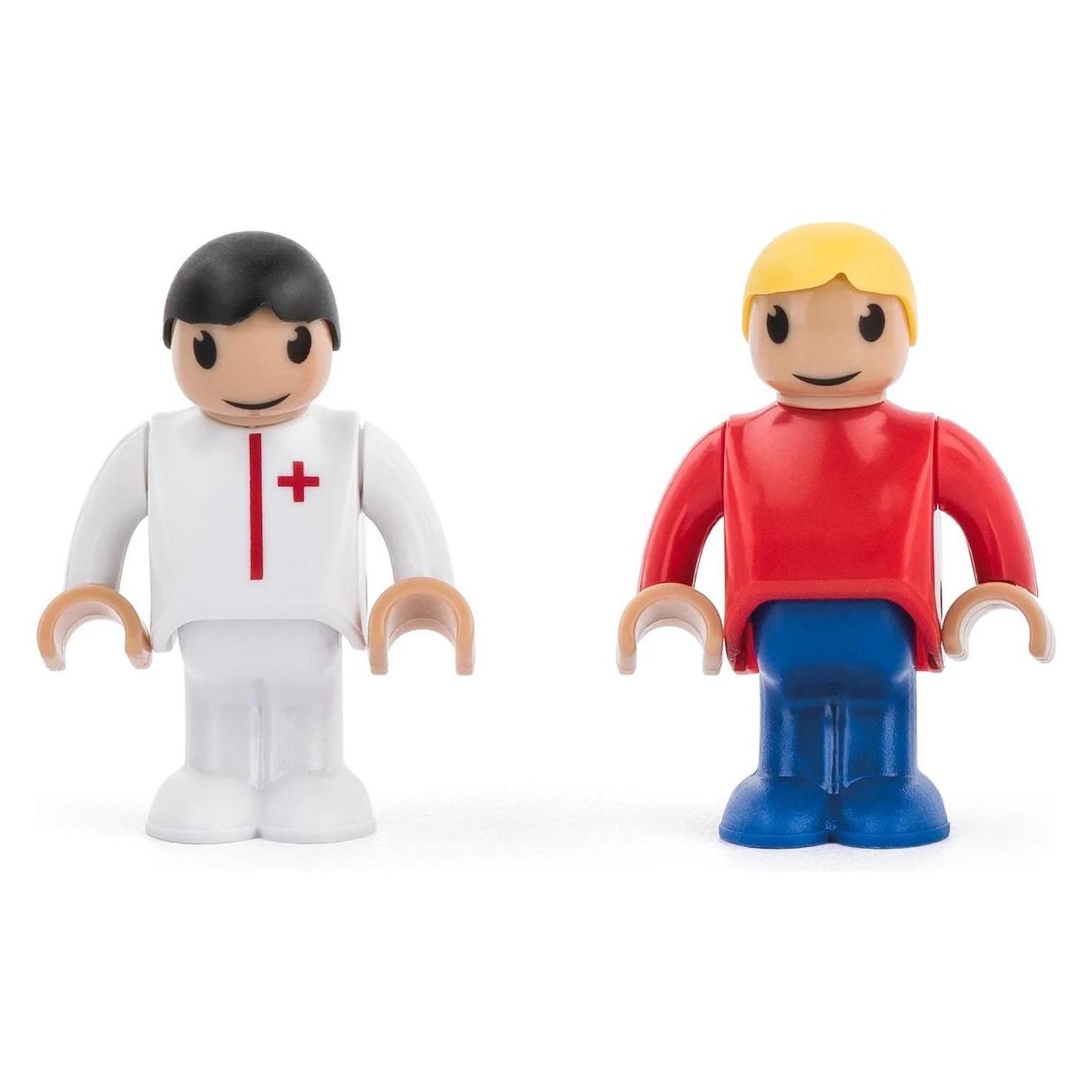 Woody Wagenset für Zug - Krankenwagen, 4-tlg (90793)