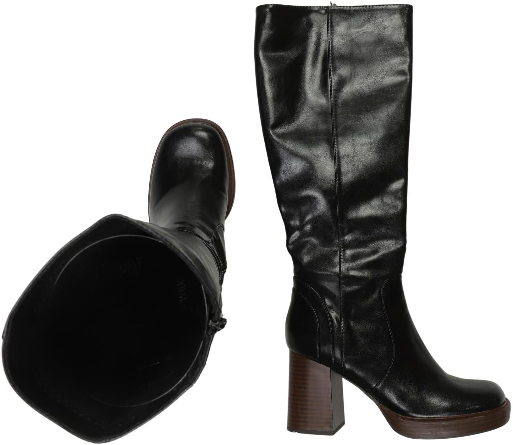 Catwalk Damen Stiefel, Schwarz, Gr. EU 38, Kunstleder - Second Hand