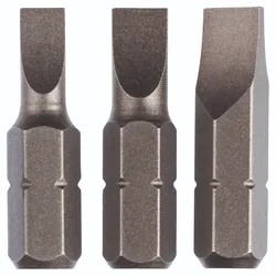 Bosch Schrauberbit-Set Standard für Längsschlitzschrauben (S), 3-tlg. - 2609255963