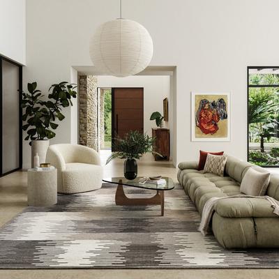 Nuloom Memento Abstract Reversible Wool Area Rug