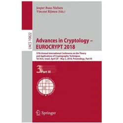 Advances in Cryptology - EUROCRYPT 2018, Fachbücher von Vincent Rijmen, Jesper Buus Nielsen