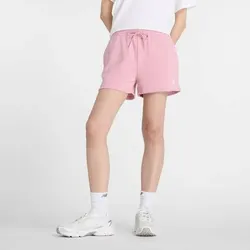 NEW BALANCE Damen Hose Sport Essentials French Terry Short, Größe M in Pink 41500