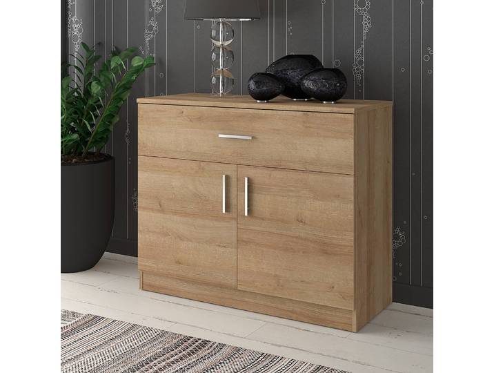 Buffet 100 x 83 x 42cm Marron/Imitation chêne de Riviera