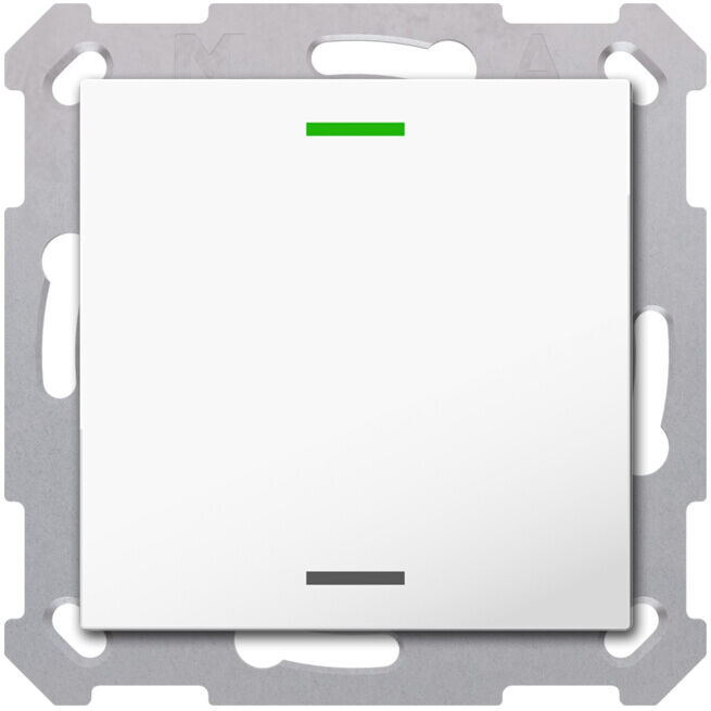 MDT Taster Light 55 1-fach RGBW blanc pur brillant neutre BE-TAL5501.01 (BE-TAL5501.01)
