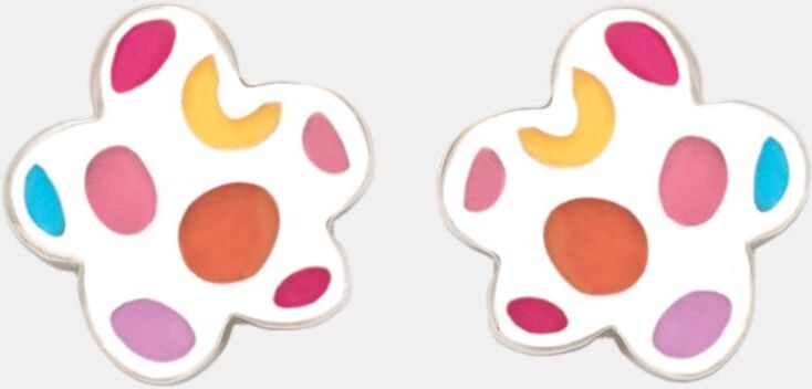 Agatha Ruiz de la Prada Pendientes Diversiones Nubes topos. Multicolor