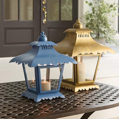 Newport Lantern - Provencial Blue Medium - Ballard Designs