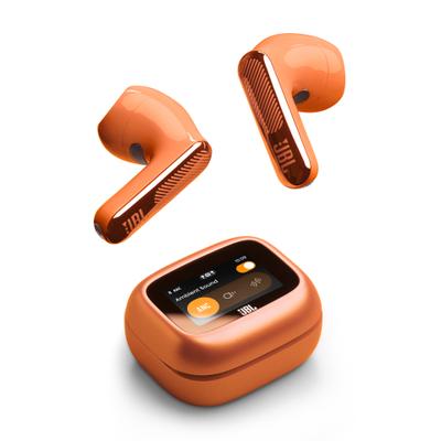 JBL wireless In-Ear-Kopfhörer "LIVE FLEX 4", orange, B:10,5cm H:4,5cm T:16,5cm, Kopfhörer, Kabellose Ohrhörer mit Noise-Cancelling-Funktion