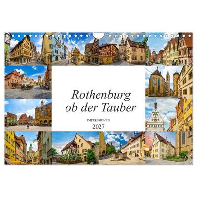 Rothenburg ob der Tauber Impressionen (Wandkalender 2027 DIN A4 quer), CALVENDO Monatskalender