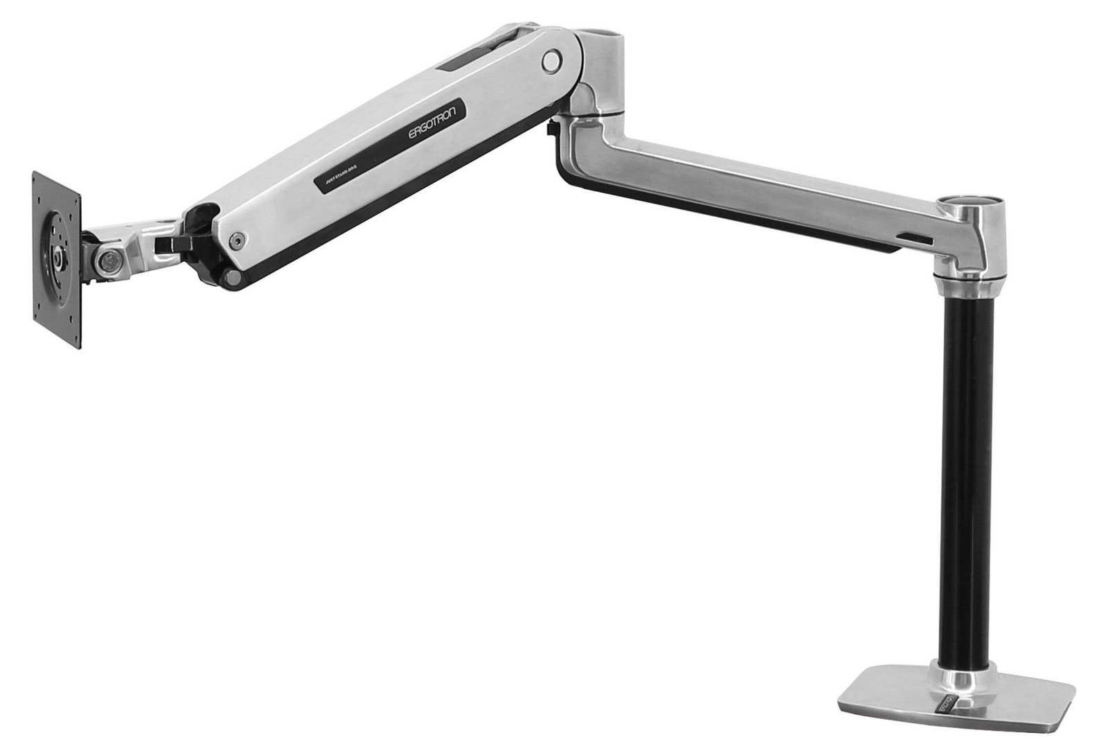 Ergotron LX Zit-Staan bureauarm met LCD-montage, gepolijst