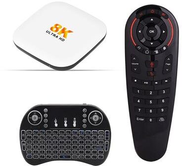 LightInthebox H96 Max Android 14 TV Box 8K Ultra HD Smart Streaming Media Player, Google Assistant Voice Remote, Support Netflix YouTube Prime Video Google Play, White 8K UHD Home Theater Video Box