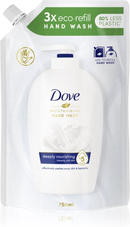 Dove Moisturizing Hand Wash Deeply Nourishing liquid soap refill 750 ml
