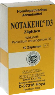 SANUM-KEHLBECK GmbH & Co. KG NOTAKEHL D 3 Zäpfchen 10 St 03207150
