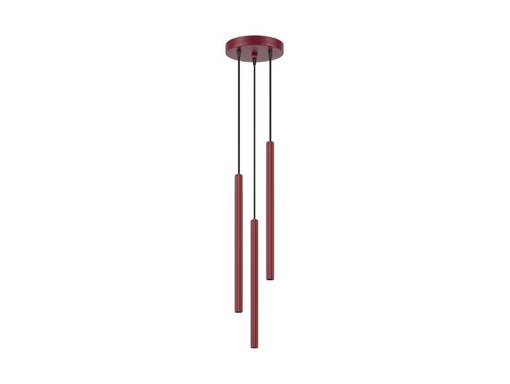 Design Pendellampe „Arche“ - 3-flammig Burgundrot Sollux Lighting