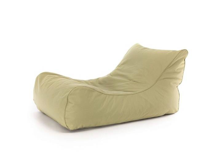 Sac de haricots Beanbag MASTER OUTDOOR Sac de siège Pouffe 135x65x60 cm - Couleur: Beige clair