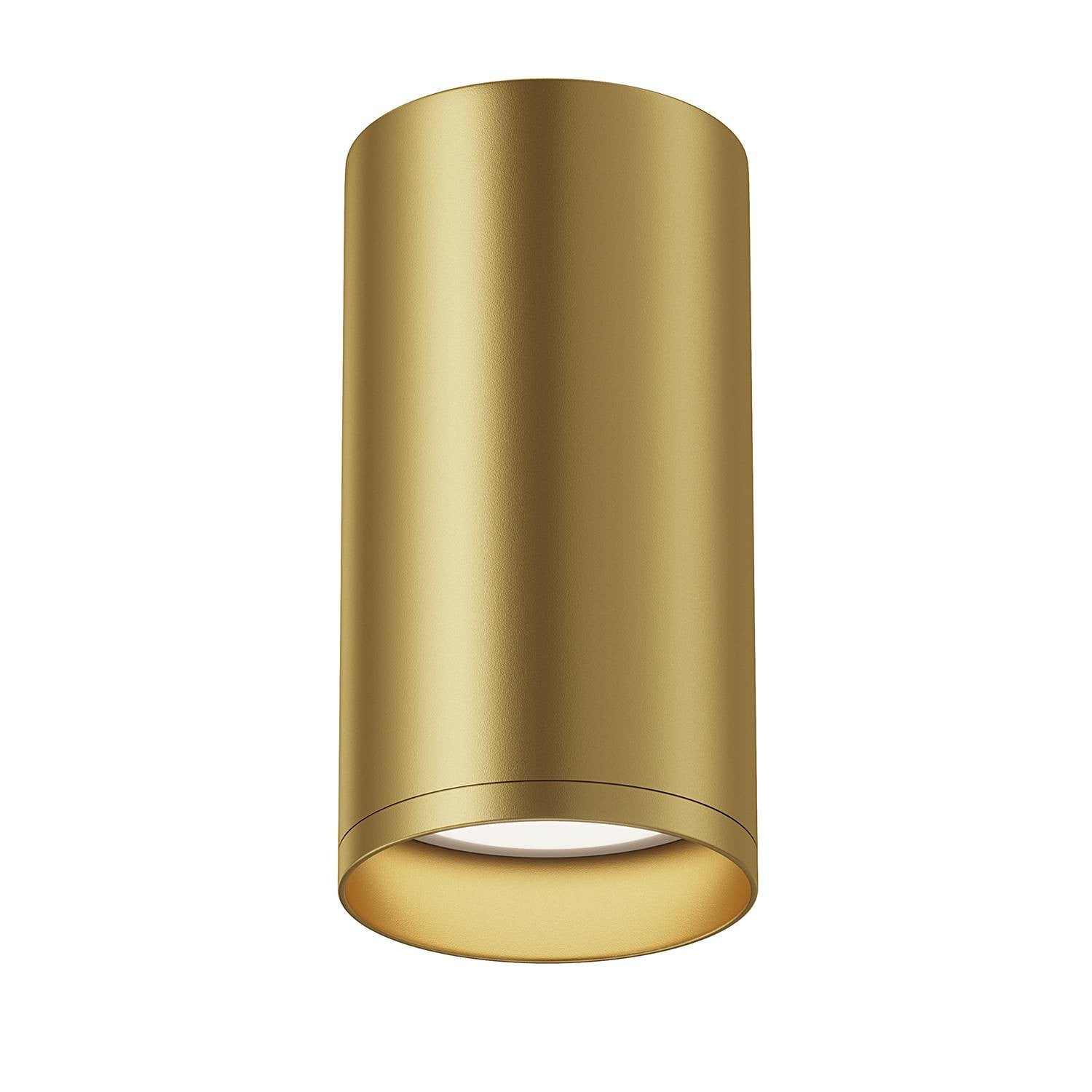 home24 Plafondlamp Focus S goud metaalmix met GU10 fitting, Ø 5 cm
