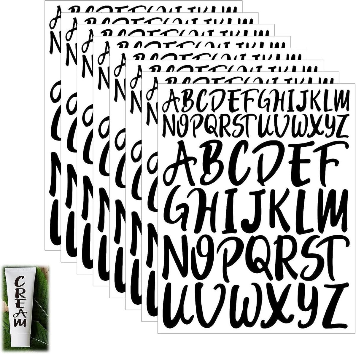 Zelfklevende Grote Letterstickers voor Scrapbooking en Creatief Kunsthandwerk