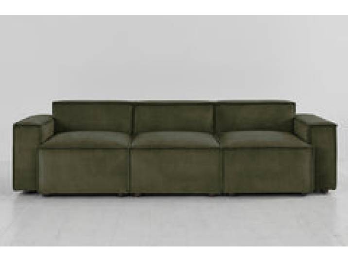 Dreisitzer-Sofa Model 03, Kiefergrün