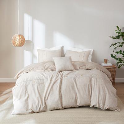 Chelsea Square Dover 5 Piece Organic Cotton Oversized Comforter Cover Set by Clean Spaces